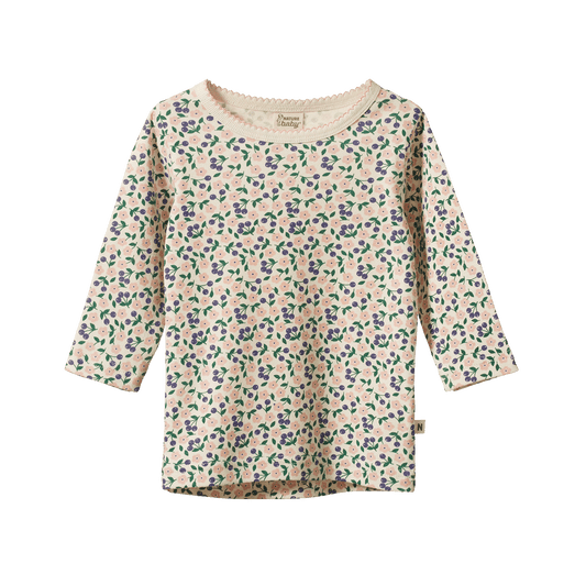 Nature Baby - Long Sleeve Cloud Tee / Briarwood Print