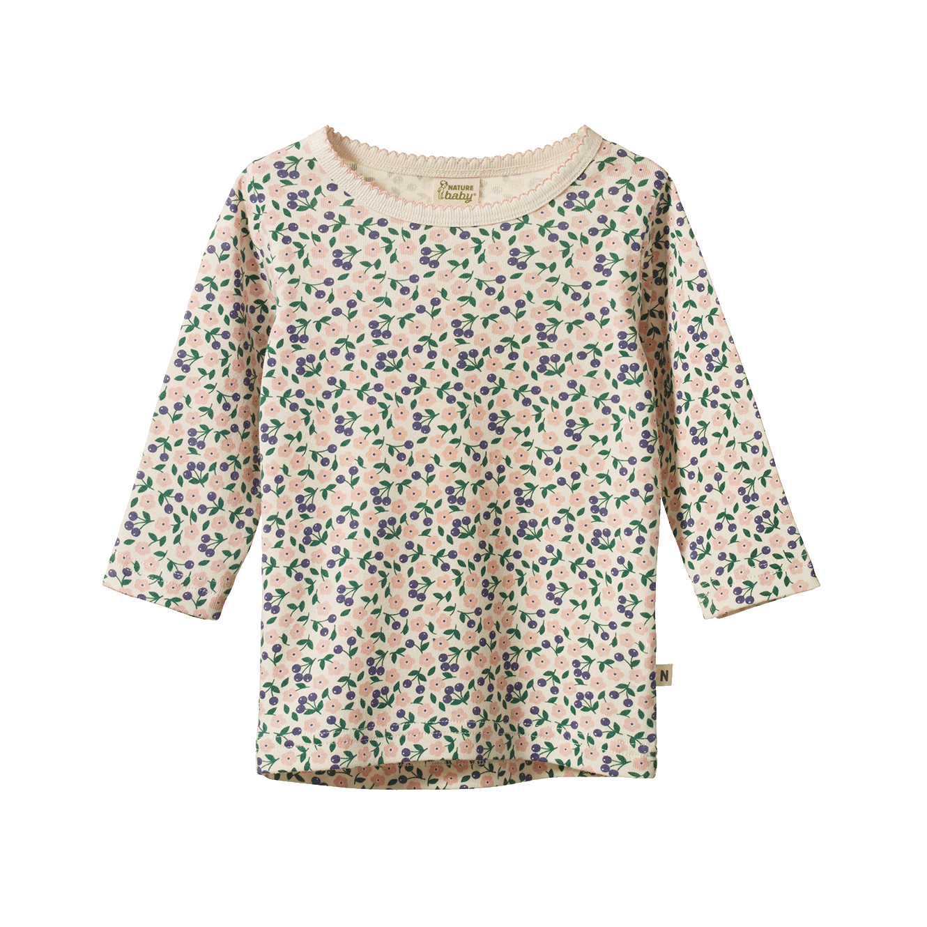 Nature Baby - Long Sleeve Cloud Tee / Briarwood Print