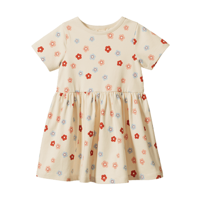Nature Baby - Saturday Dress / Petite Flora Stamp Print