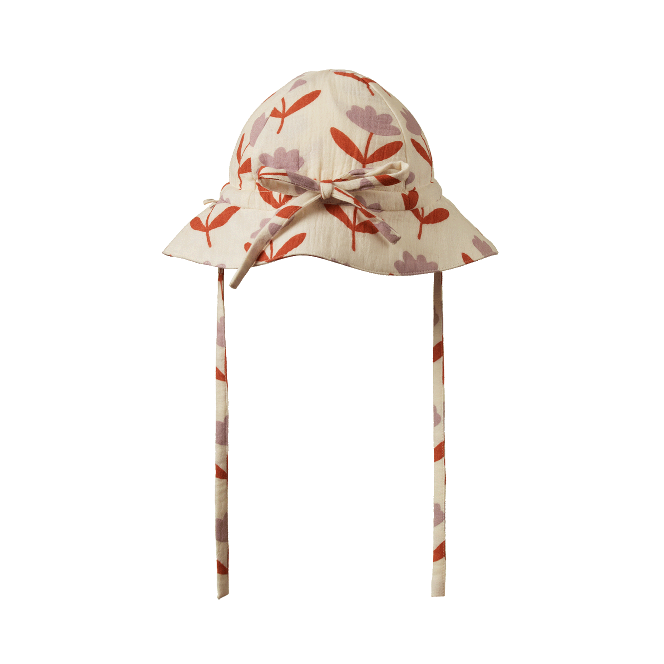 Nature Baby - Crinkle Muslin Sunhat / Fleurette Print