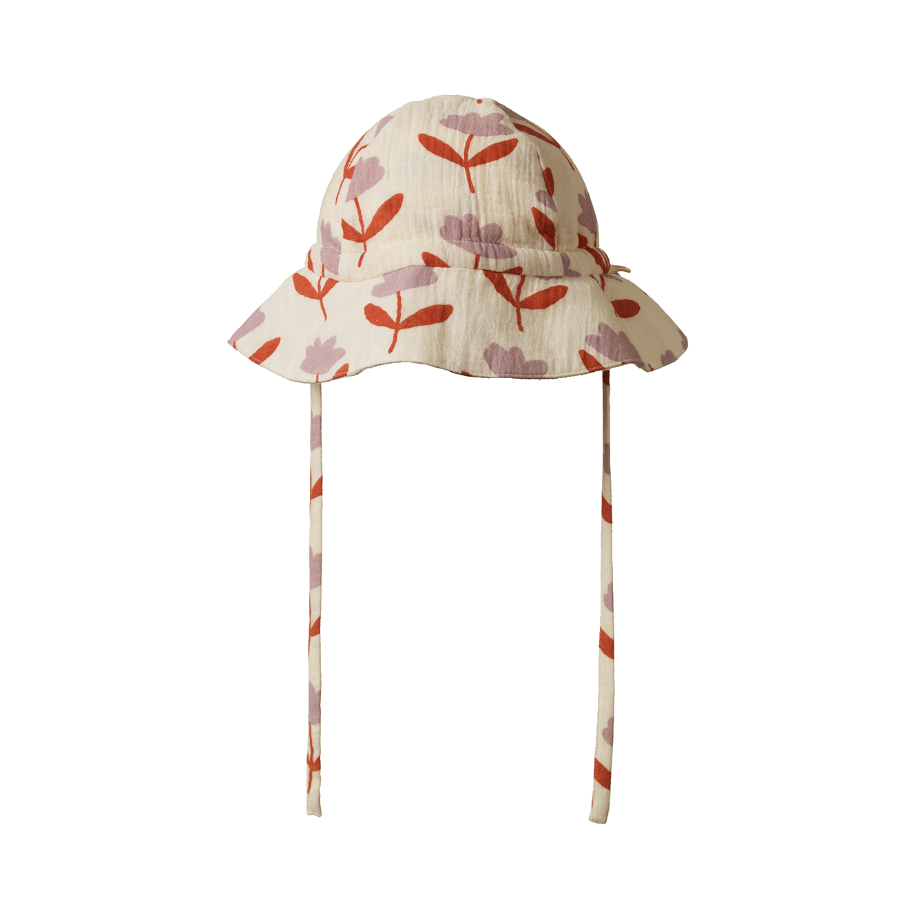 Nature Baby - Crinkle Muslin Sunhat / Fleurette Print