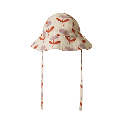 Nature Baby - Crinkle Muslin Sunhat / Fleurette Print