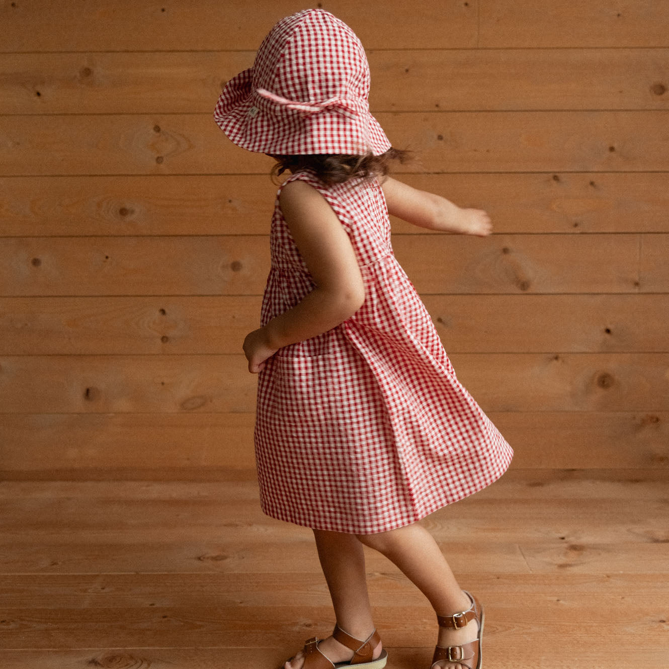 Nature Baby - Sunhat / Red Gingham