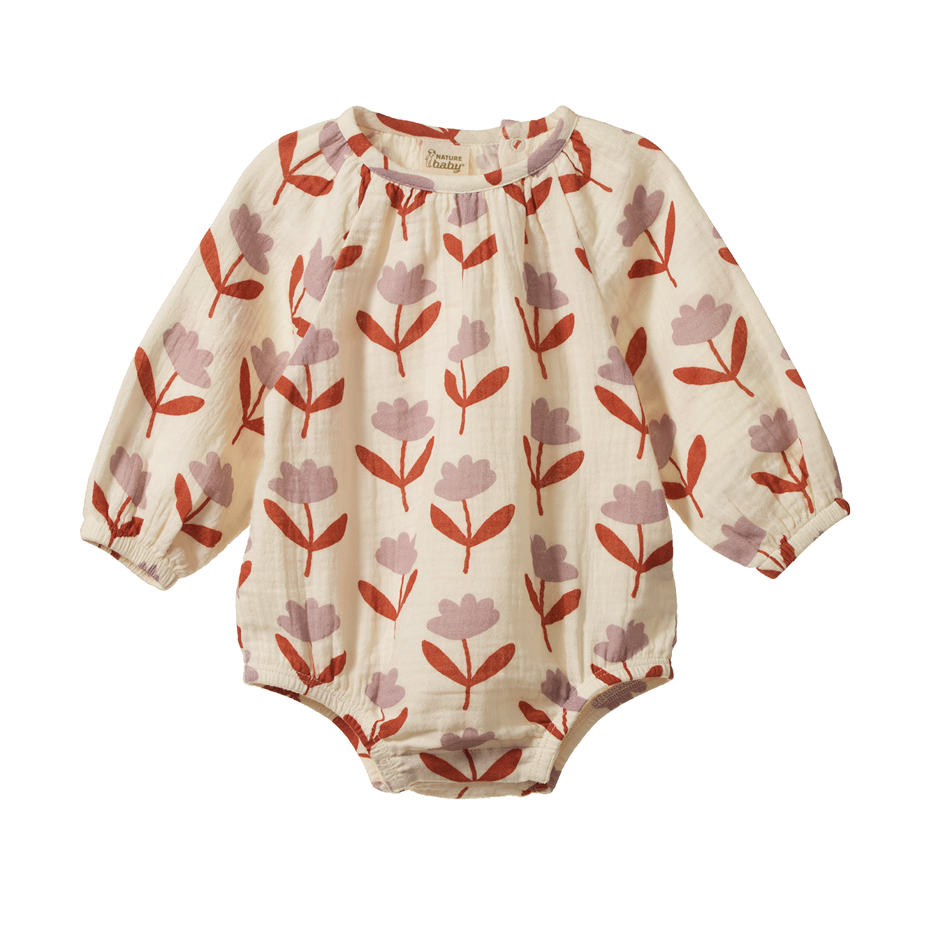 Nature Baby - Meadow Bodysuit Muslin / Fleurette Print