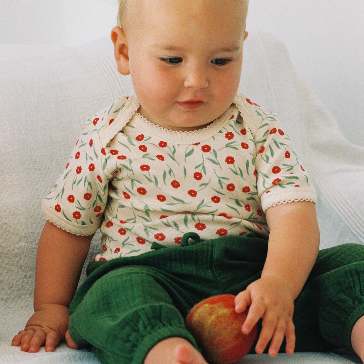 Nature Baby - Short Sleeve Bodysuit / Joiette Print