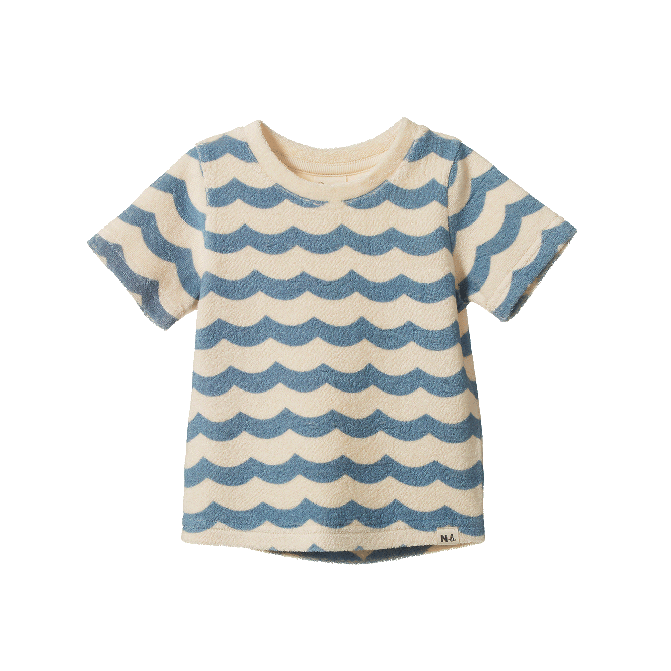 Nature Baby - River Tee Terry / Waves Print