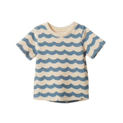 Nature Baby - River Tee Terry / Waves Print