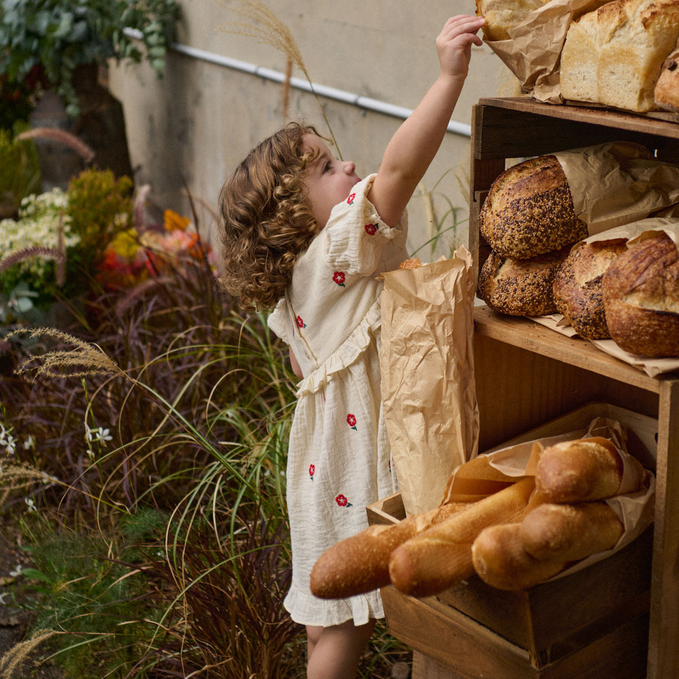 Nature Baby - Valentina Dress / Red Flora