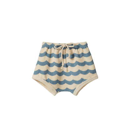 Nature Baby - Terry Shorts / Waves Print