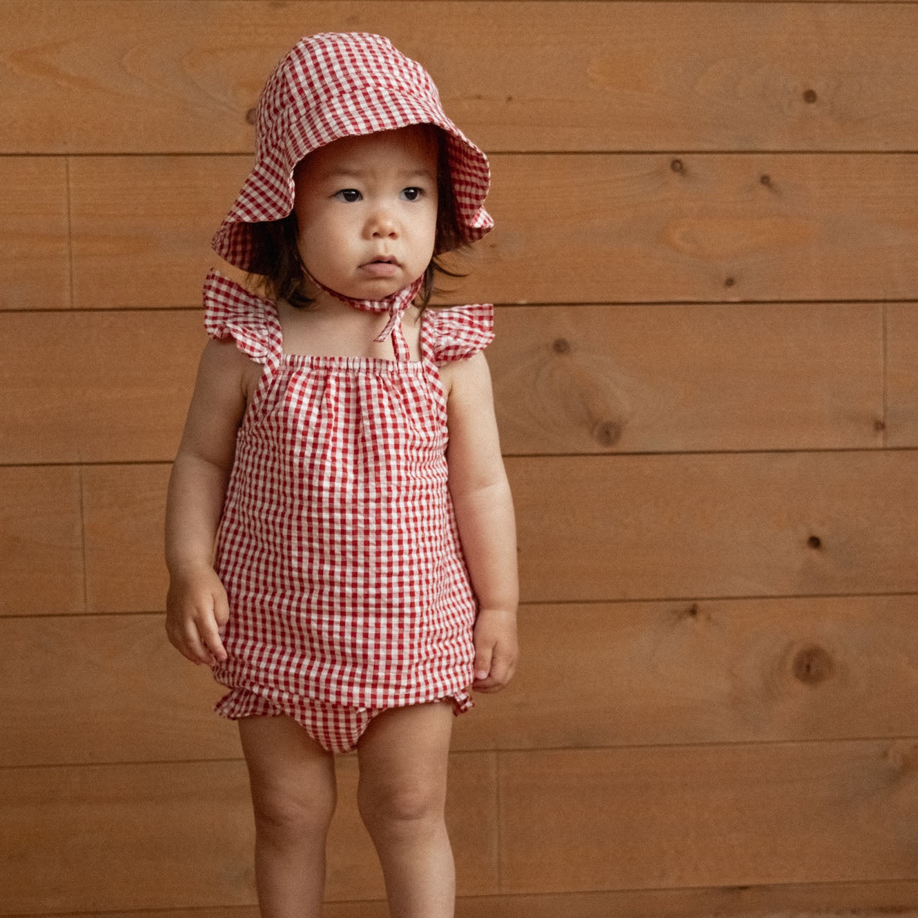 Nature Baby - Petal Set / Red Gingham