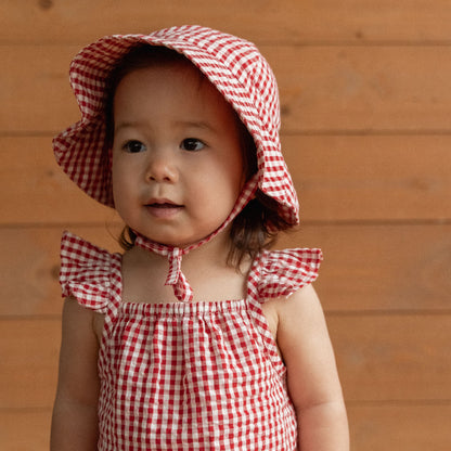 Nature Baby - Sunhat / Red Gingham