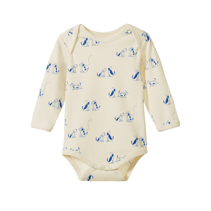 Nature Baby - Long Sleeve Bodysuit / Dog Walk Print