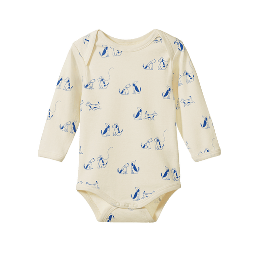 Nature Baby - Long Sleeve Bodysuit / Dog Walk Print