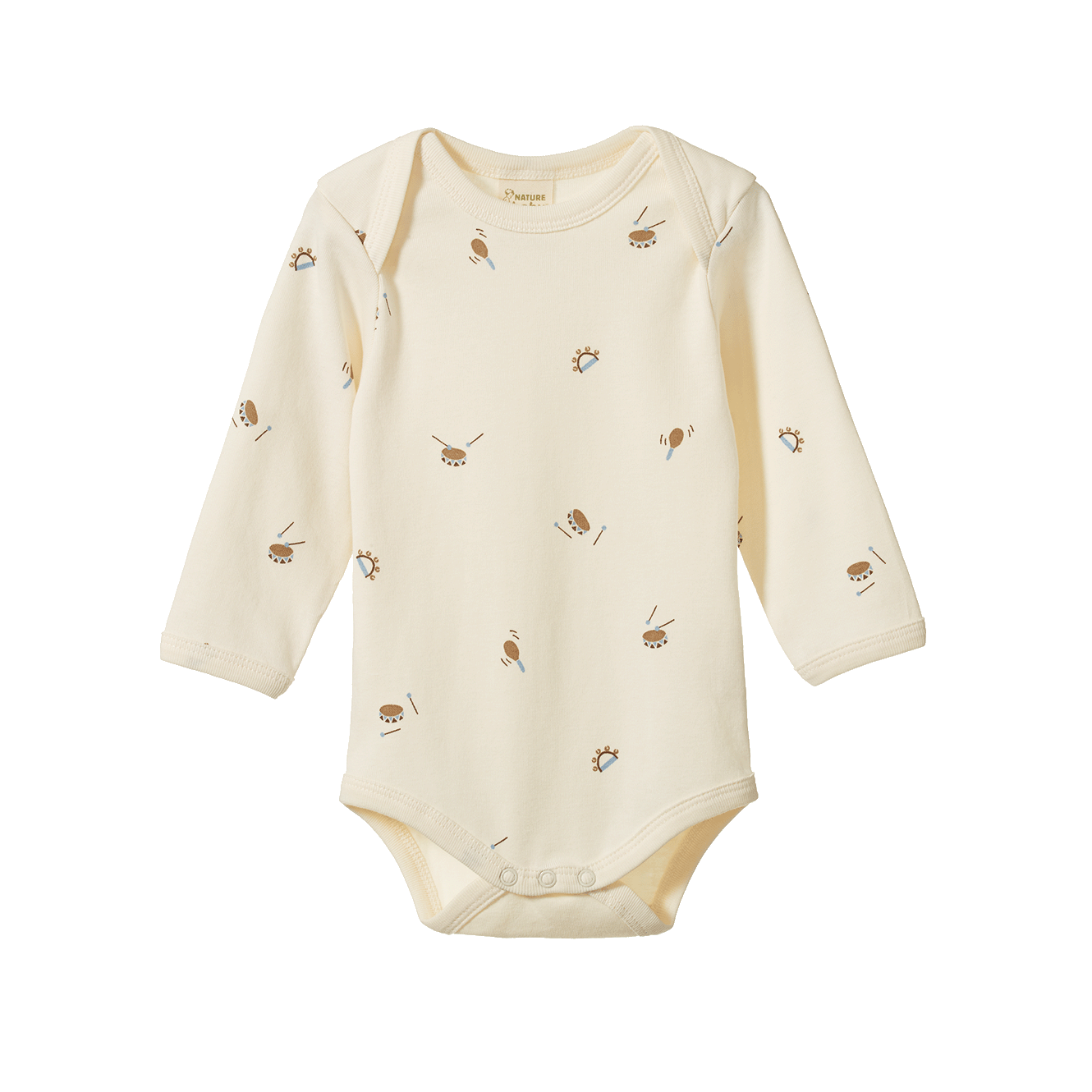 Nature Baby - Long Sleeve Bodysuit / Mini Music Print