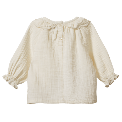 Nature Baby - Ruffle Cameron Blouse / Natural