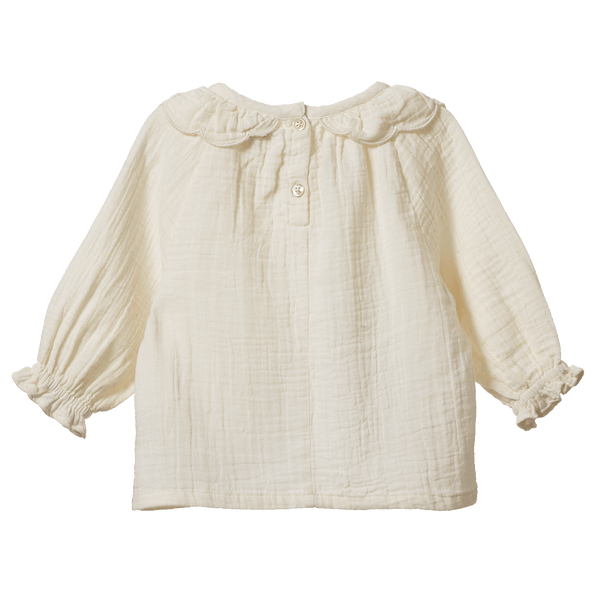 Nature Baby - Ruffle Cameron Blouse / Natural