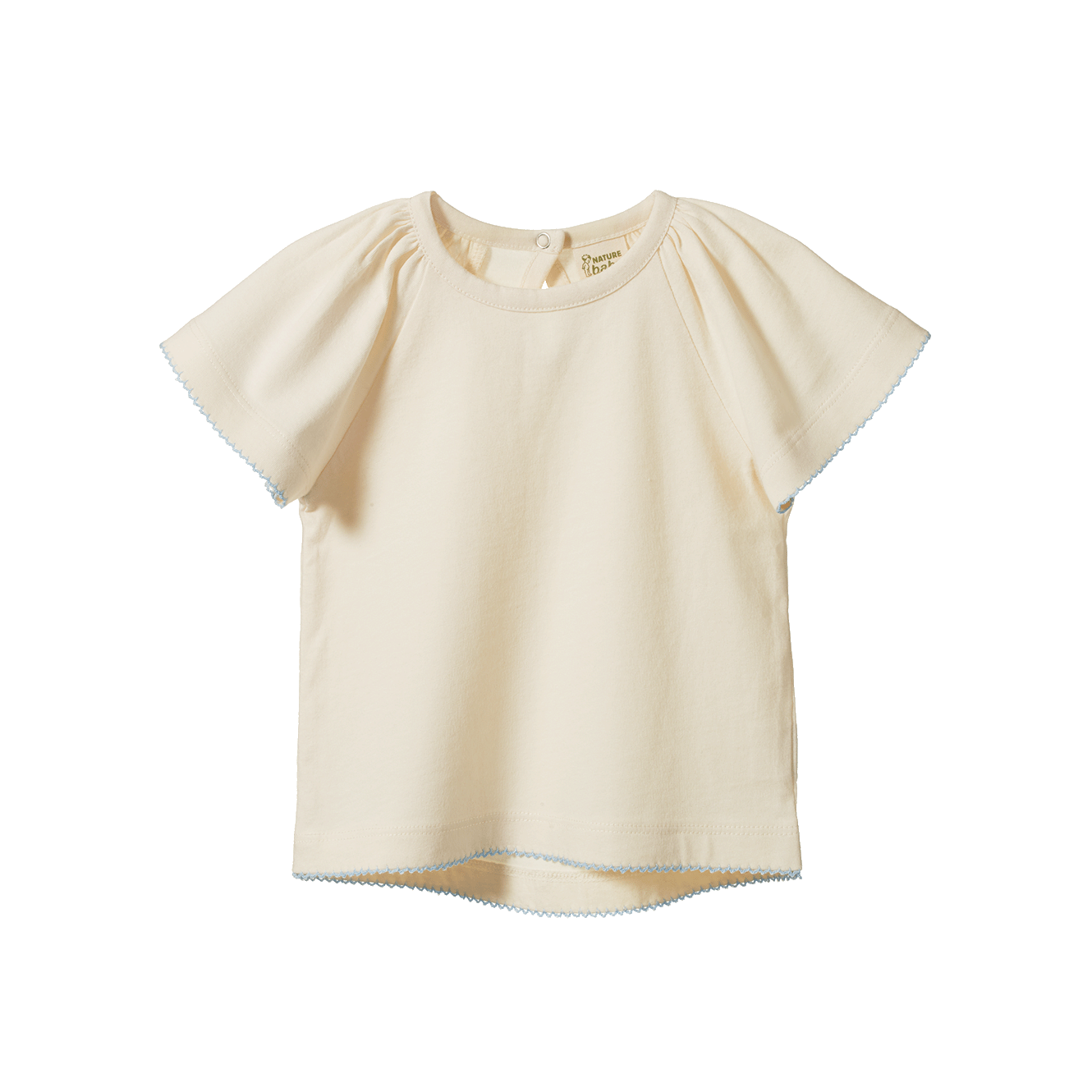 Nature Baby - Faye Tee / Natural With Blue