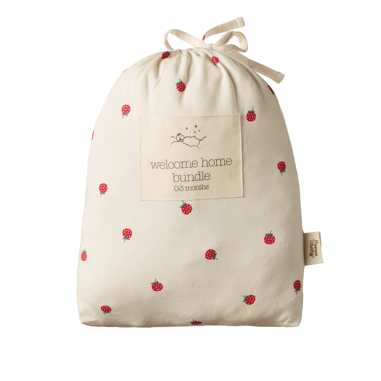 Nature Baby - Welcome Home Gift Set / Raspberry Print