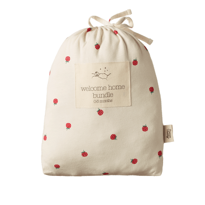 Nature Baby - Welcome Home Gift Set / Raspberry Print