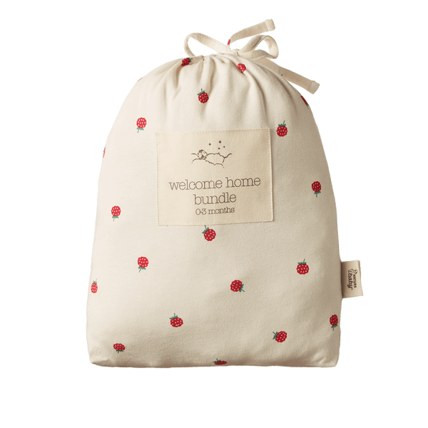 Nature Baby - Welcome Home Gift Set / Raspberry Print