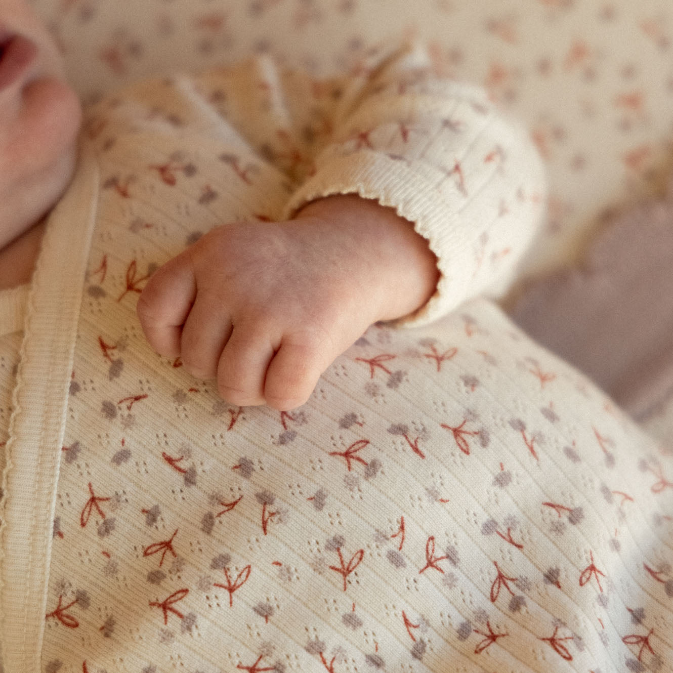 Nature Baby - Kimono Stretch & Grow Pointelle / Dandelion Print