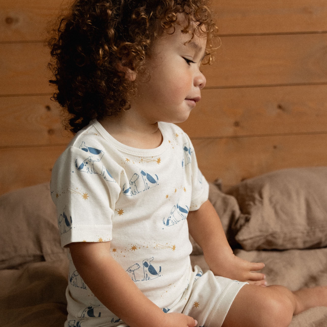 Nature Baby - Shortie Pyjama Set / Dog Dream Print
