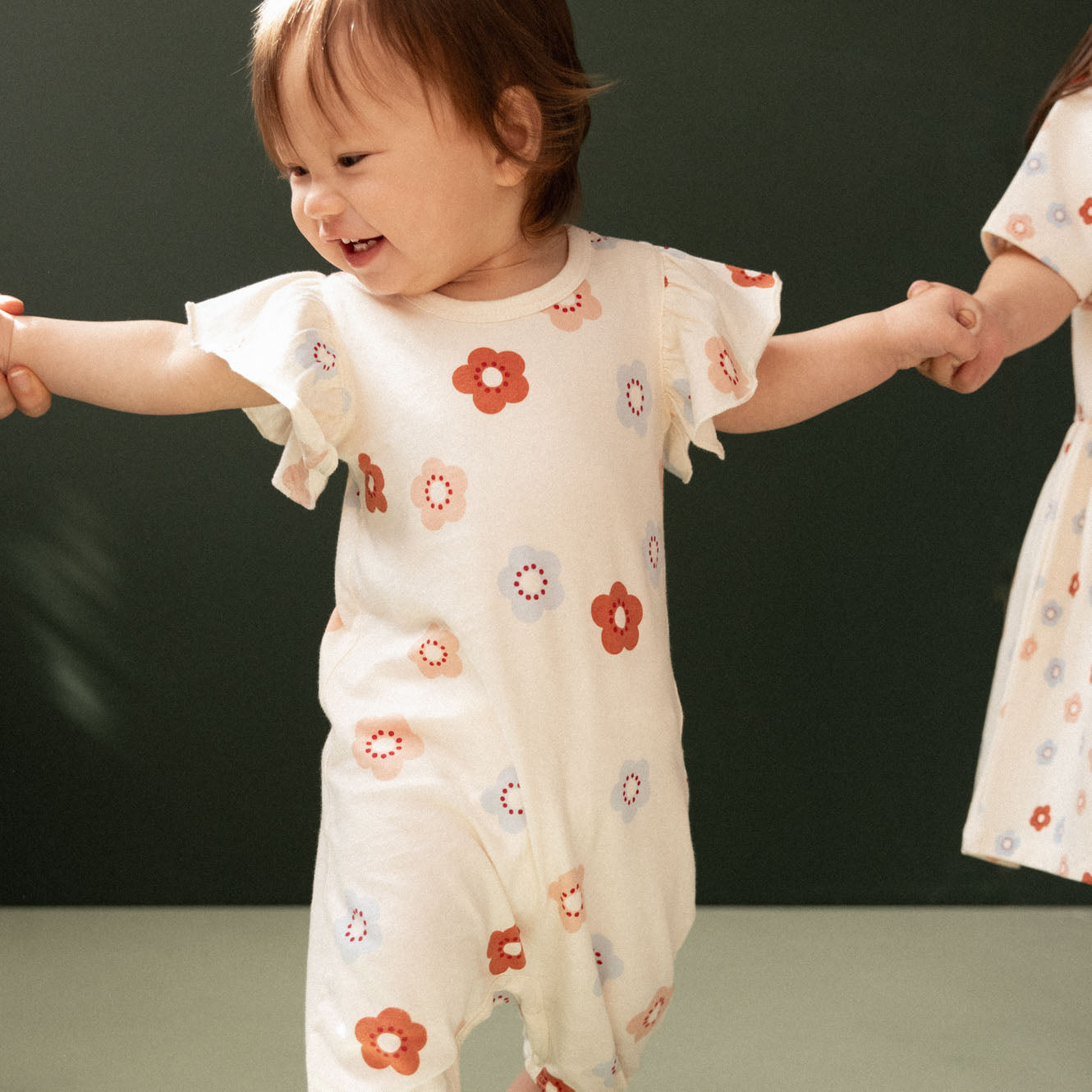 Nature Baby - Tilly Suit / Flora Stamp Print