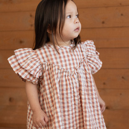 Nature Baby - Una Dress / Dandelion Gingham