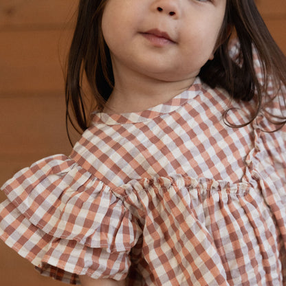 Nature Baby - Una Dress / Dandelion Gingham
