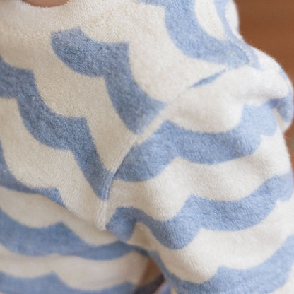 Nature Baby - Juno Romper Terry / Waves Print
