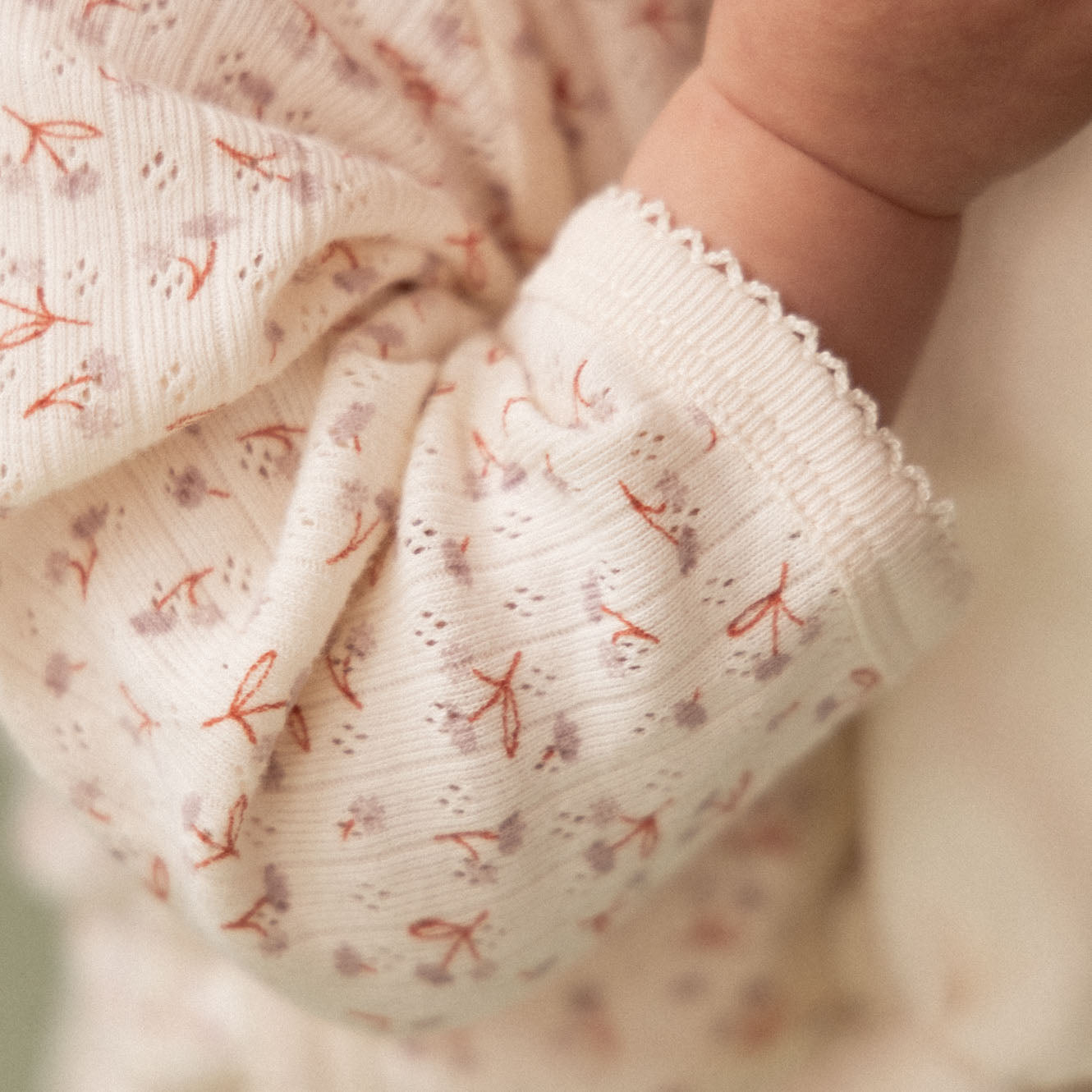 Nature Baby - Kimono Stretch & Grow Pointelle / Dandelion Print