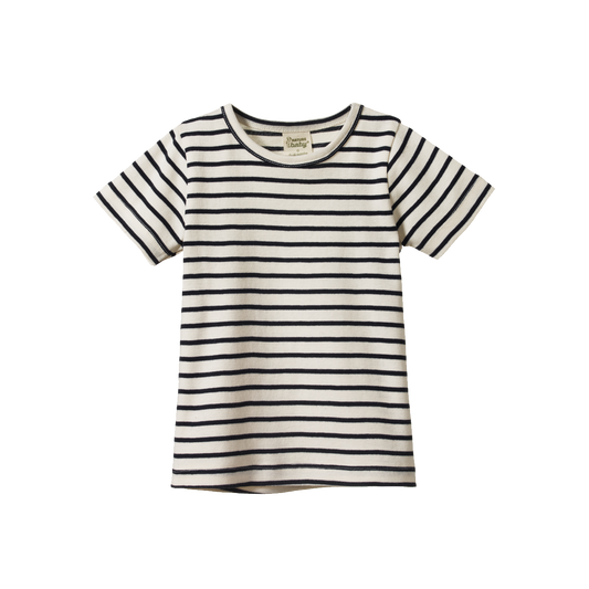 Nature Baby - River Tee / Navy Sailor Stripe
