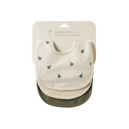 Nature Baby - Dribble Bibs 3 Pack