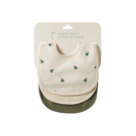 Nature Baby - Dribble Bibs 3 Pack
