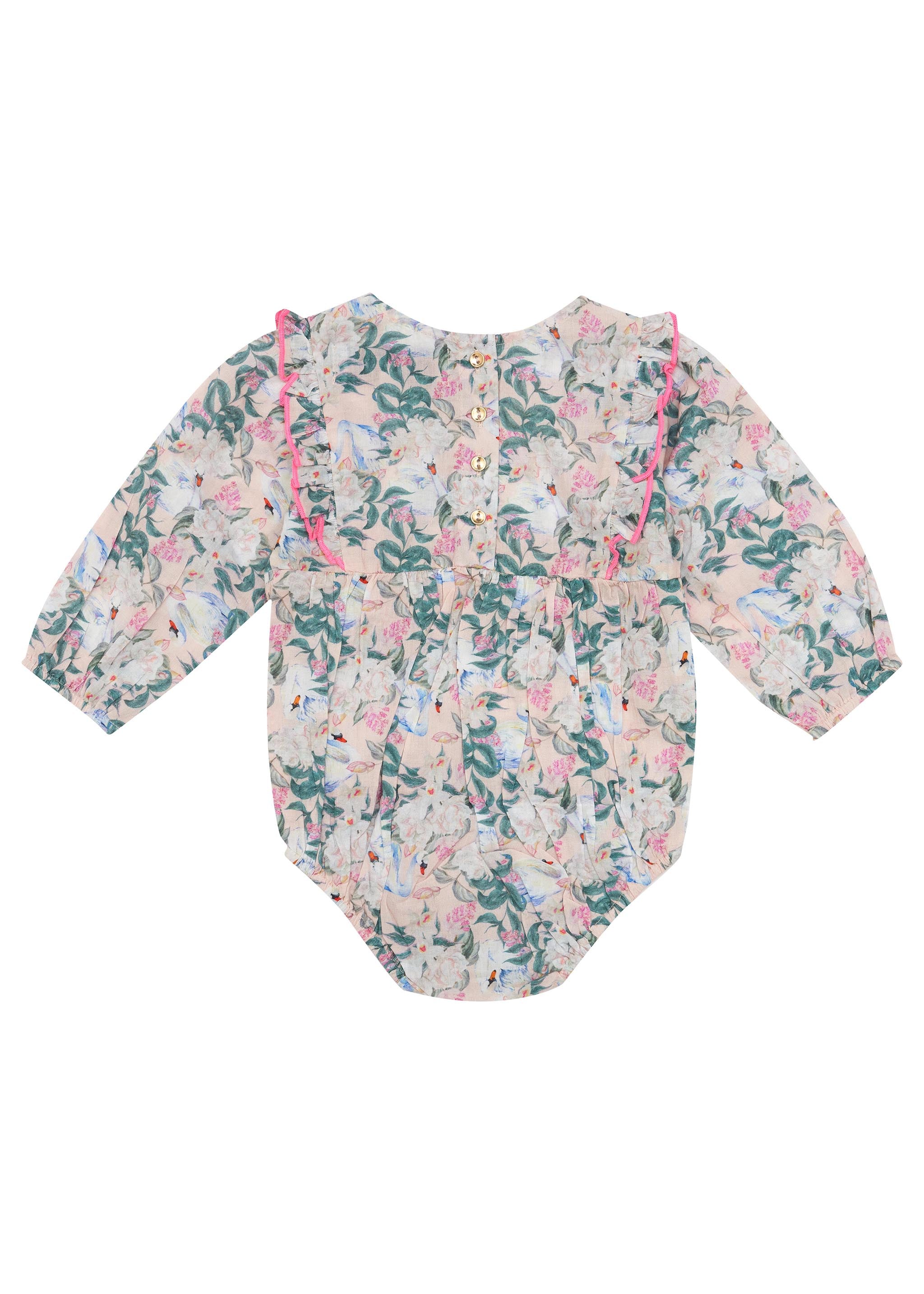 Bella + Lace-Primrose Romper/Hello Gorgeous Print