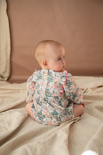 Bella + Lace-Primrose Romper/Hello Gorgeous Print