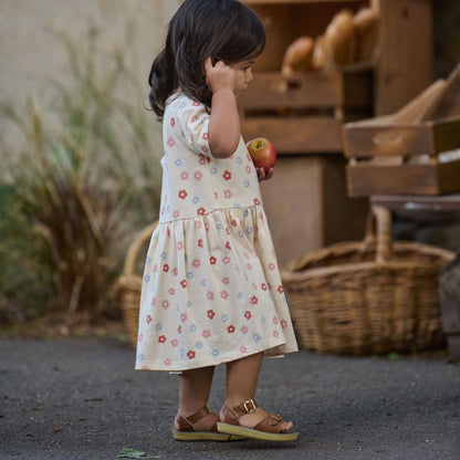 Nature Baby - Saturday Dress / Petite Flora Stamp Print