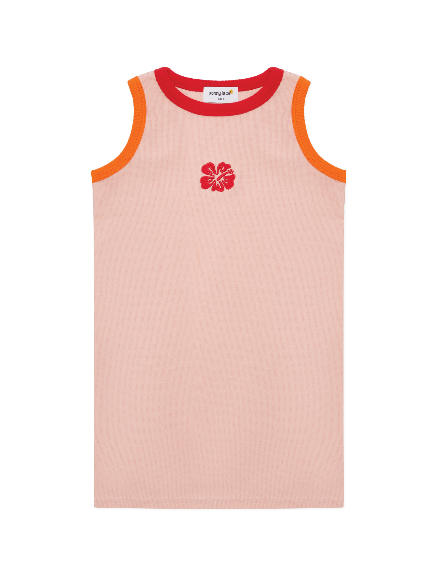 Sonny Label - Ribbed Singlet Dress / Hibiscus
