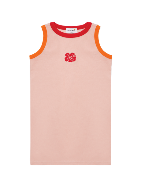Sonny Label - Ribbed Singlet Dress / Hibiscus