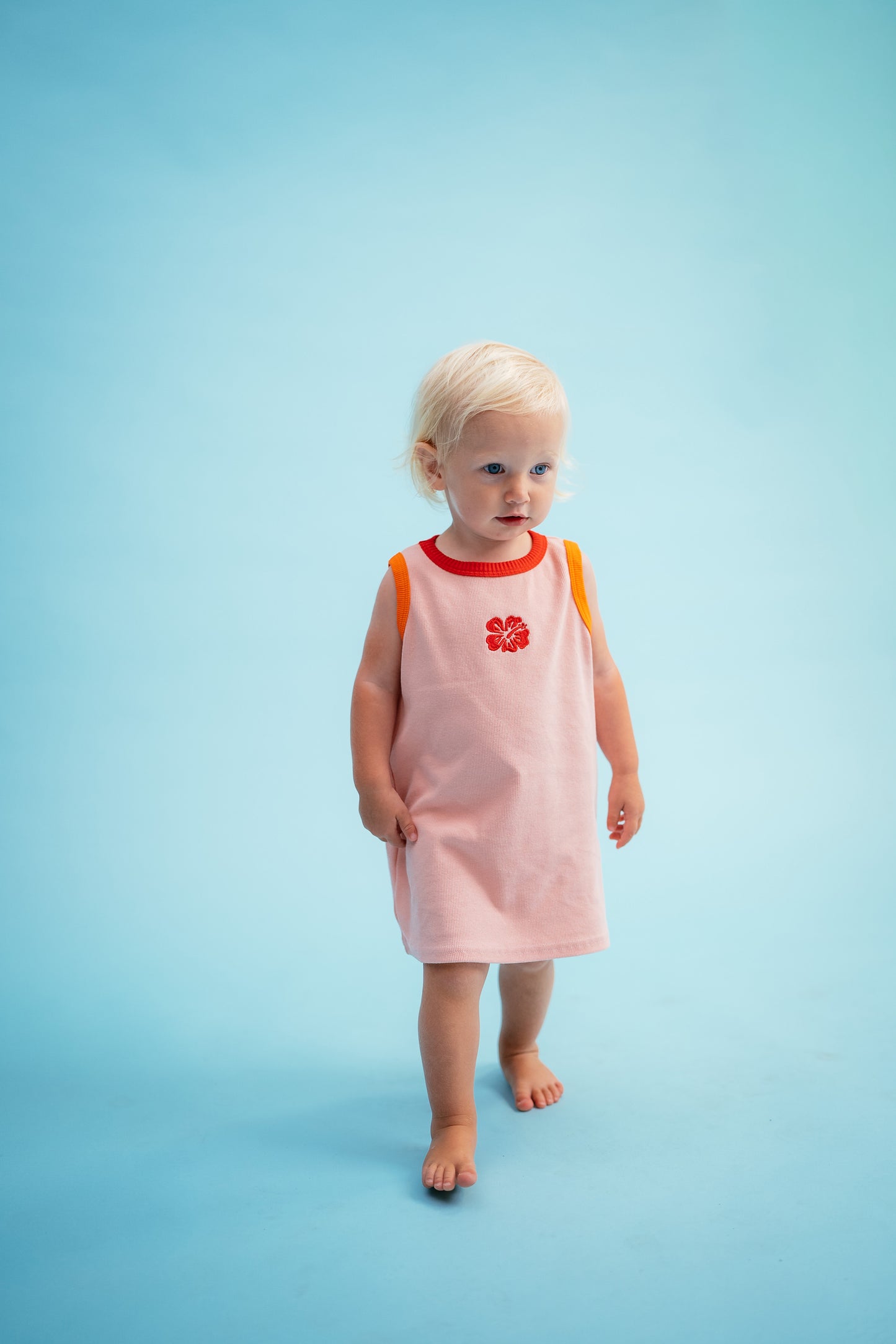 Sonny Label - Ribbed Singlet Dress / Hibiscus