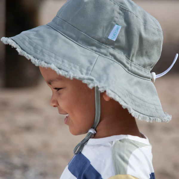 Acorn - Khaki Frayed Bucket Hat