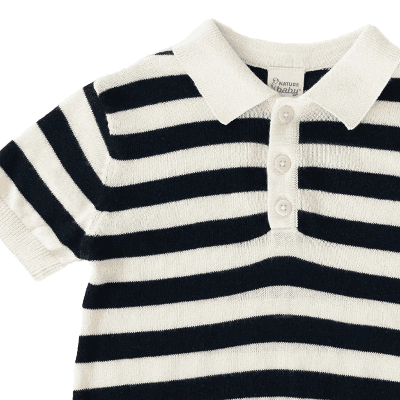 Nature Baby - Stevie Polo / Navy Bold Stripe