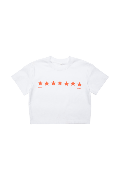 Sunday Siblings - Stars Align Tee / White+Red