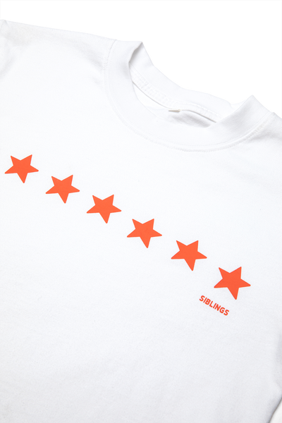 Sunday Siblings - Stars Align Tee / White+Red