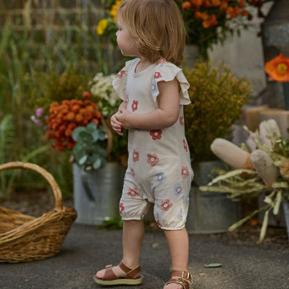 Nature Baby - Tilly Suit / Flora Stamp Print