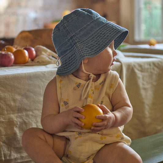 Nature Baby - Cedar Suit Muslin / Fish Fable Print