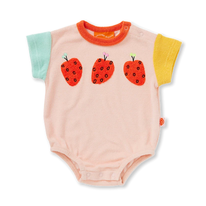 Halcyon Nights - Terry Short Sleeve Bodysuit / Tiny Orchard