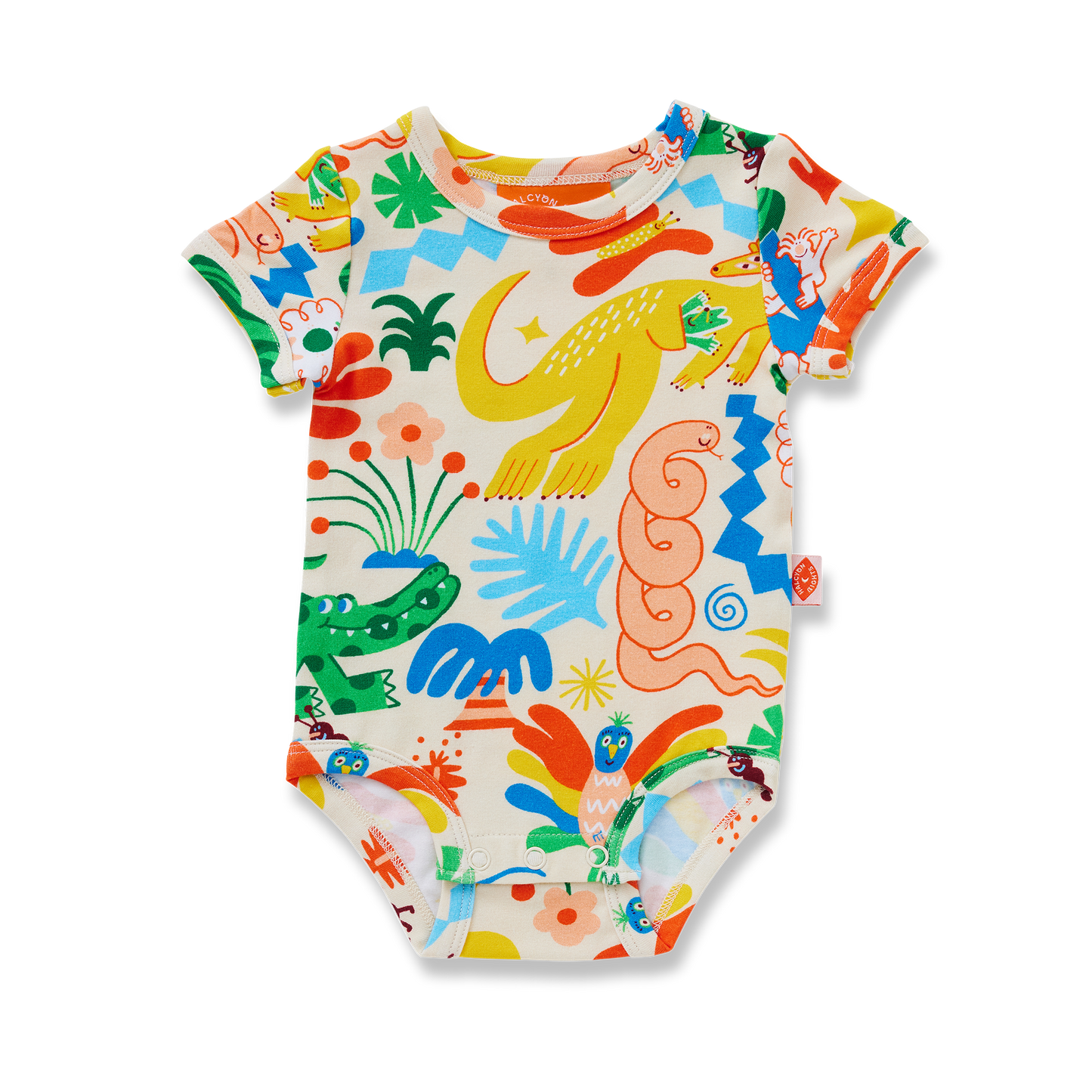 Halcyon Nights - Short Sleeve Bodysuit / Tropicool