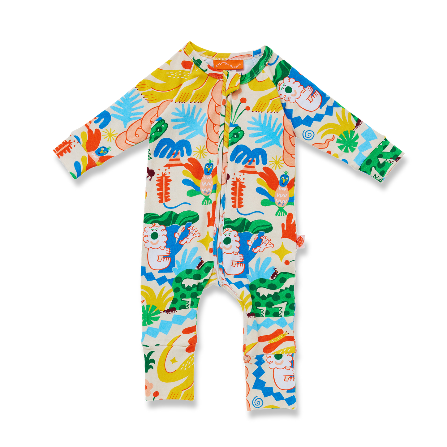 Halcyon Nights - Long Sleeve Romper / Tropicool