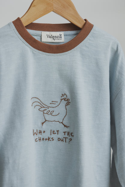 Valencia Byron Bay - Long Sleeve Chooks Tee